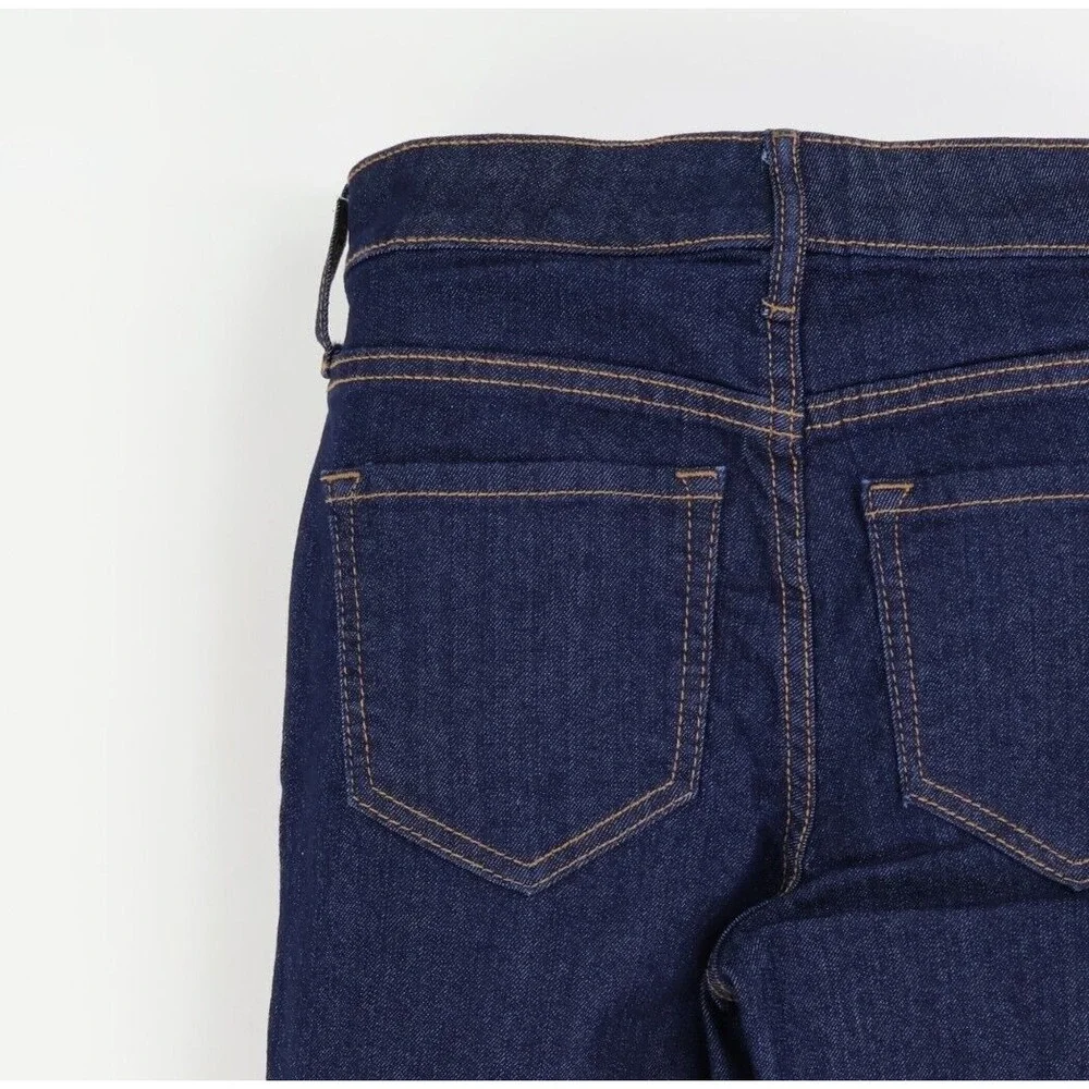 Old Navy Super Skinny Jeans‎ Mid Rise Womens Size 0 Short Blue Dark Wash Stretch